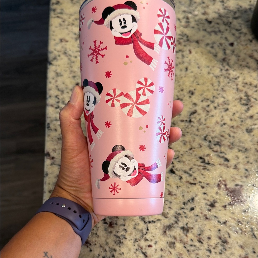 Disney Pink Holiday Tumbler